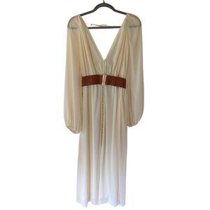 H&M Cream Maxi Dress